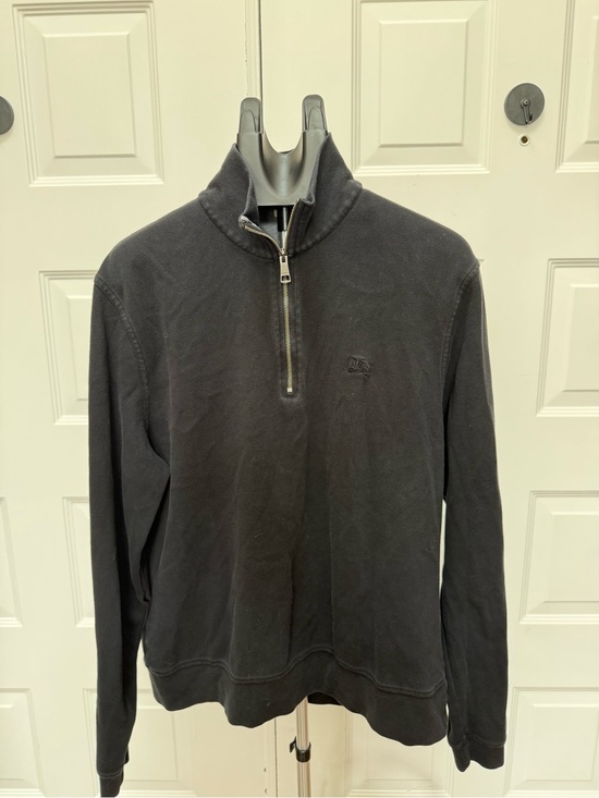 Burberry Other - Vintage Burberry Black Half-Zip Sweater Pullover